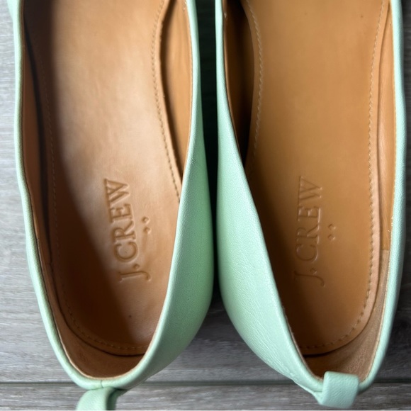 J. Crew Sage Green Soft Leather Ballet Flats - Picture 5 of 15